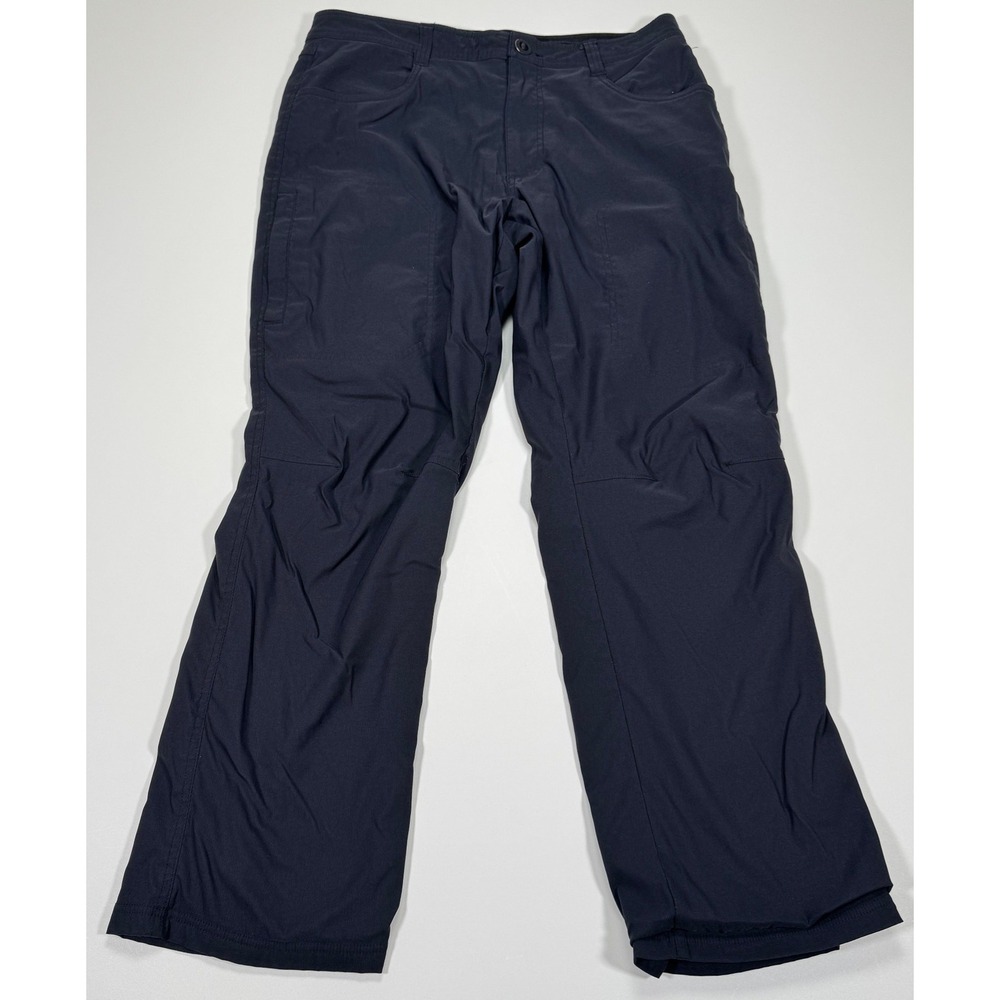 Orvis Tech Pants Men's 34x30 Fits 33x28 Black Fleece Lined Nylon Stretch 1525909